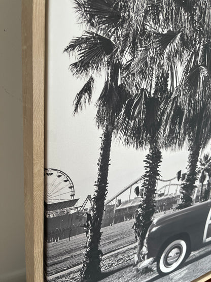 Framed Black and White Retro Print