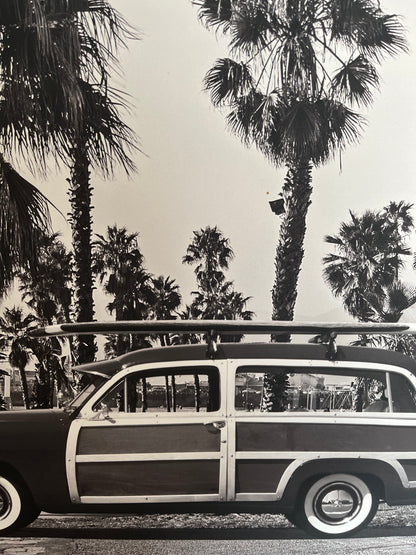 Framed Black and White Retro Print