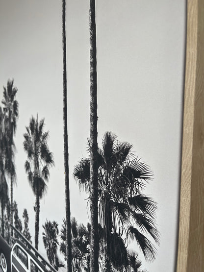 Framed Black and White Retro Print