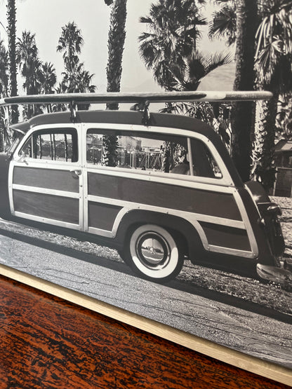 Framed Black and White Retro Print