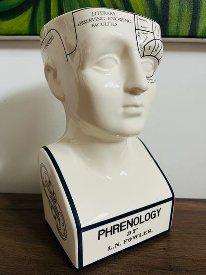 DOIY Phrenology Porcelain Mind Keeper Storage Bowl
