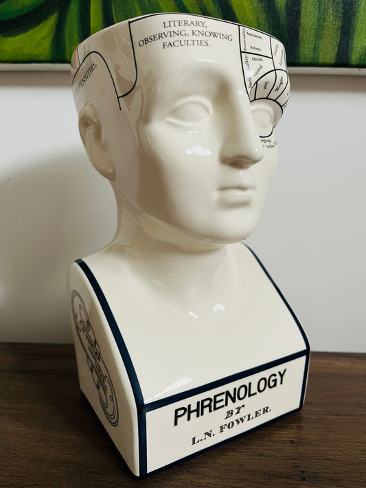 DOIY Phrenology Porcelain Mind Keeper Storage Bowl