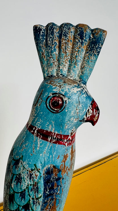 Gorgeous Wooden Bird Decor on Stand