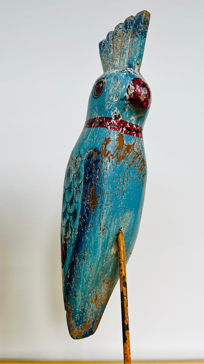 Gorgeous Wooden Bird Decor on Stand