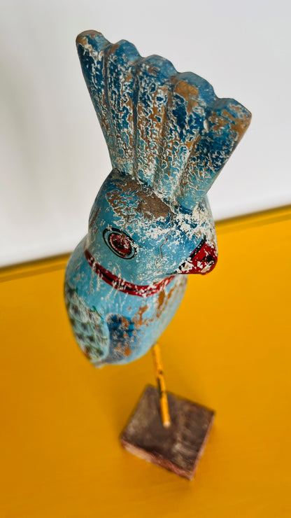 Gorgeous Wooden Bird Decor on Stand