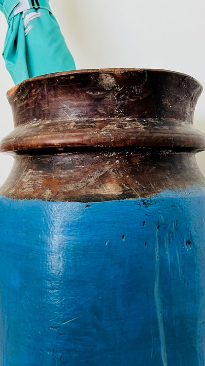 Rustic Wooden Vase/ Umbrella Holder