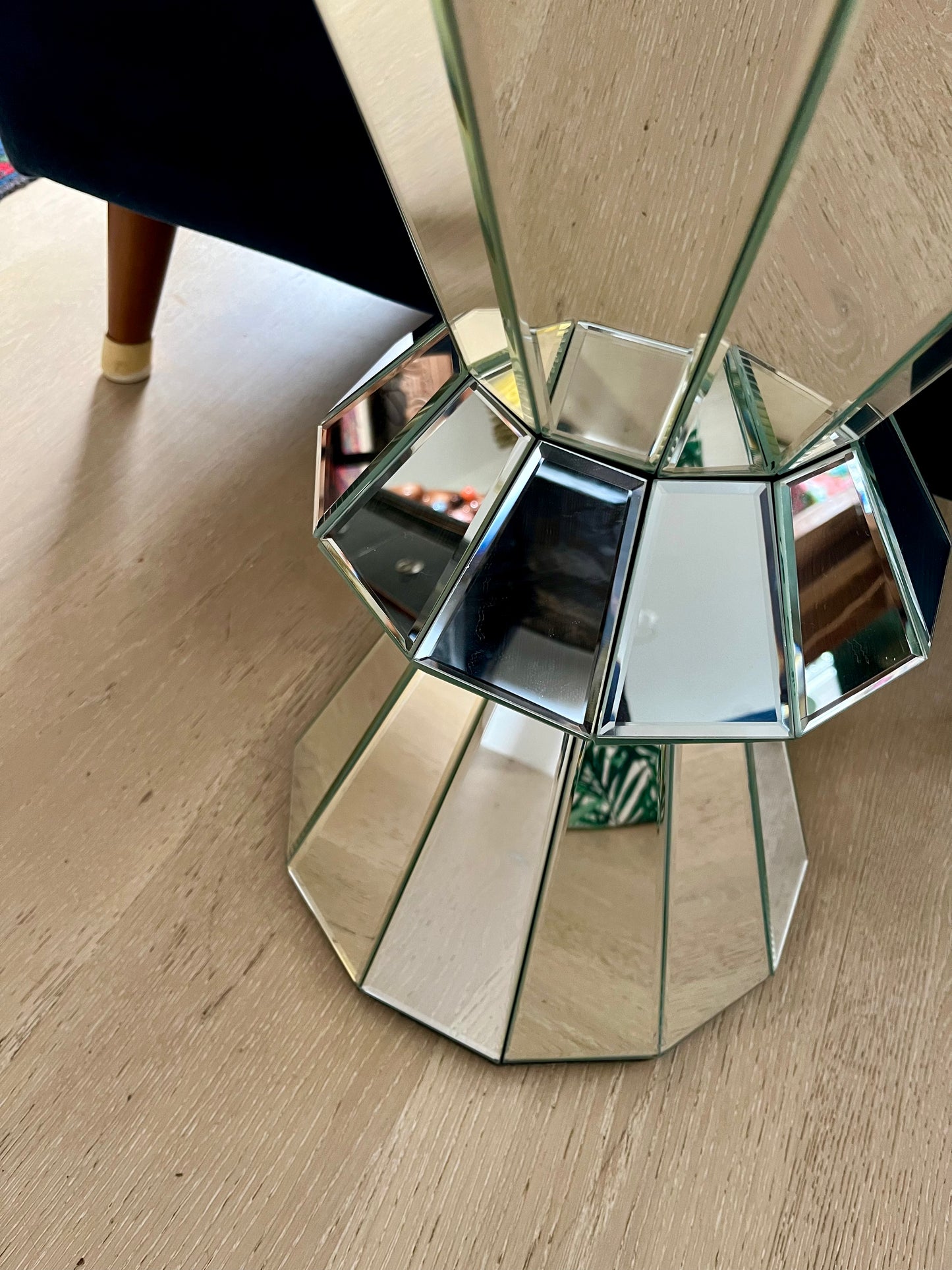 Stunning Mirrored Side Table