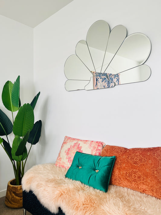 Beautiful Scalloped Art Deco Mirror