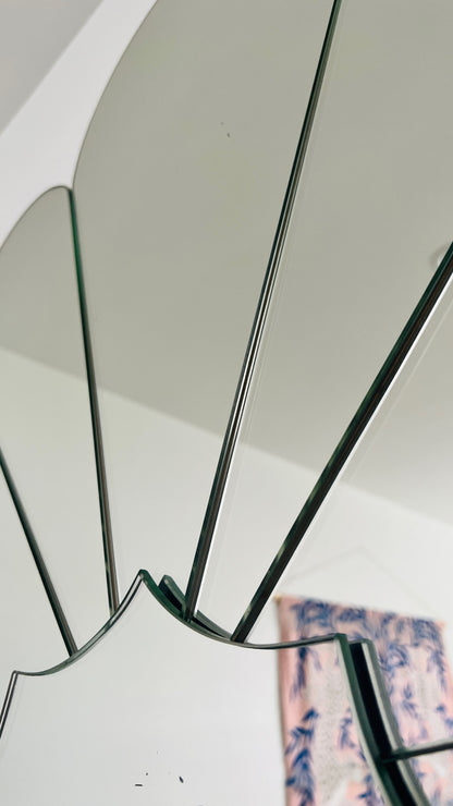 Beautiful Scalloped Art Deco Mirror