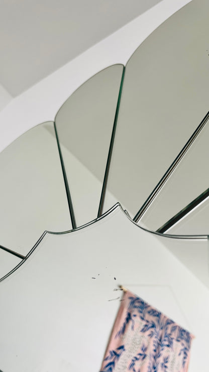 Beautiful Scalloped Art Deco Mirror