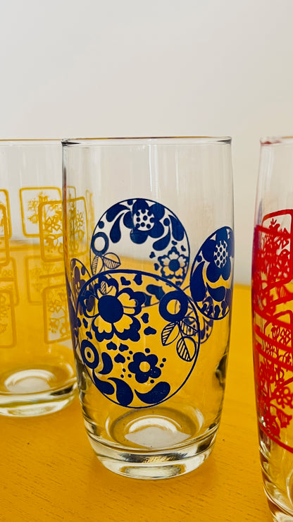 Set of 6 Vintage Glasses