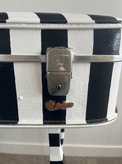 Retro Hand Painted Suitcase Table