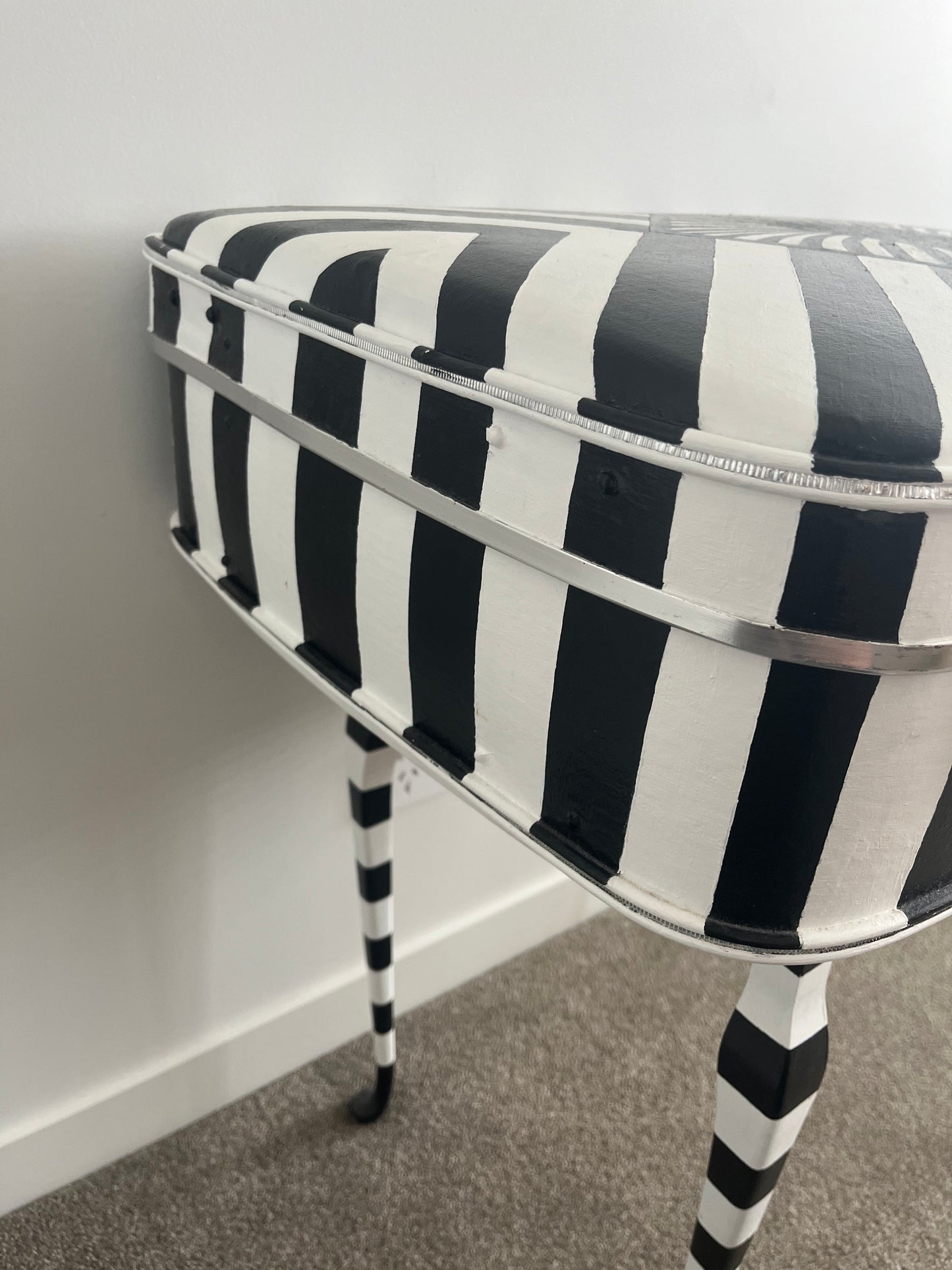 Retro Hand Painted Suitcase Table