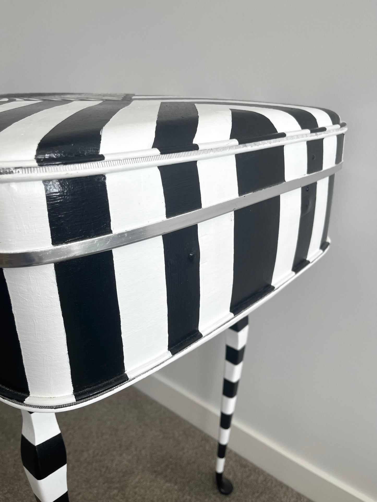 Retro Hand Painted Suitcase Table