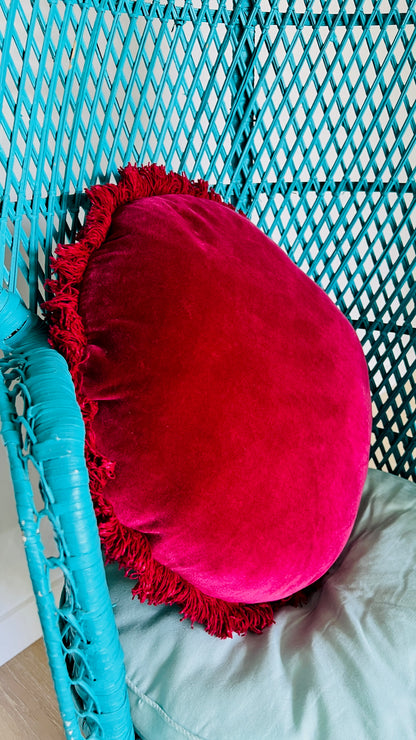 Gorgeous Blue Peacock Rattan Chair