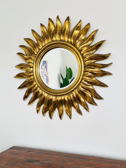 Gorgeous Gold Sun Mirror