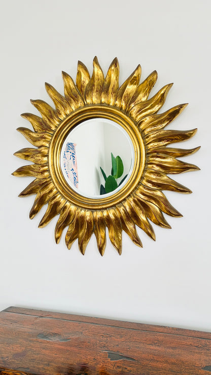 Gorgeous Gold Sun Mirror