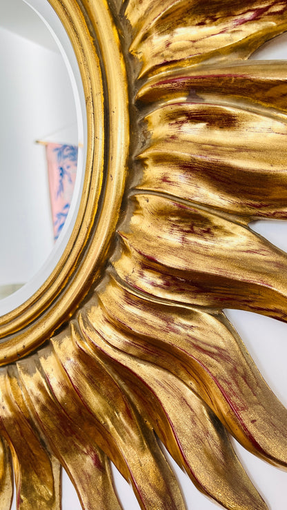 Gorgeous Gold Sun Mirror