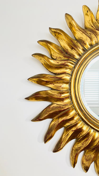 Gorgeous Gold Sun Mirror