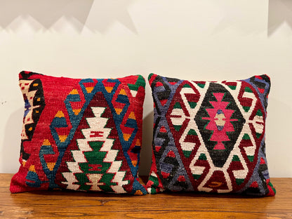 Gorgeous Pair of Kilim Cushions