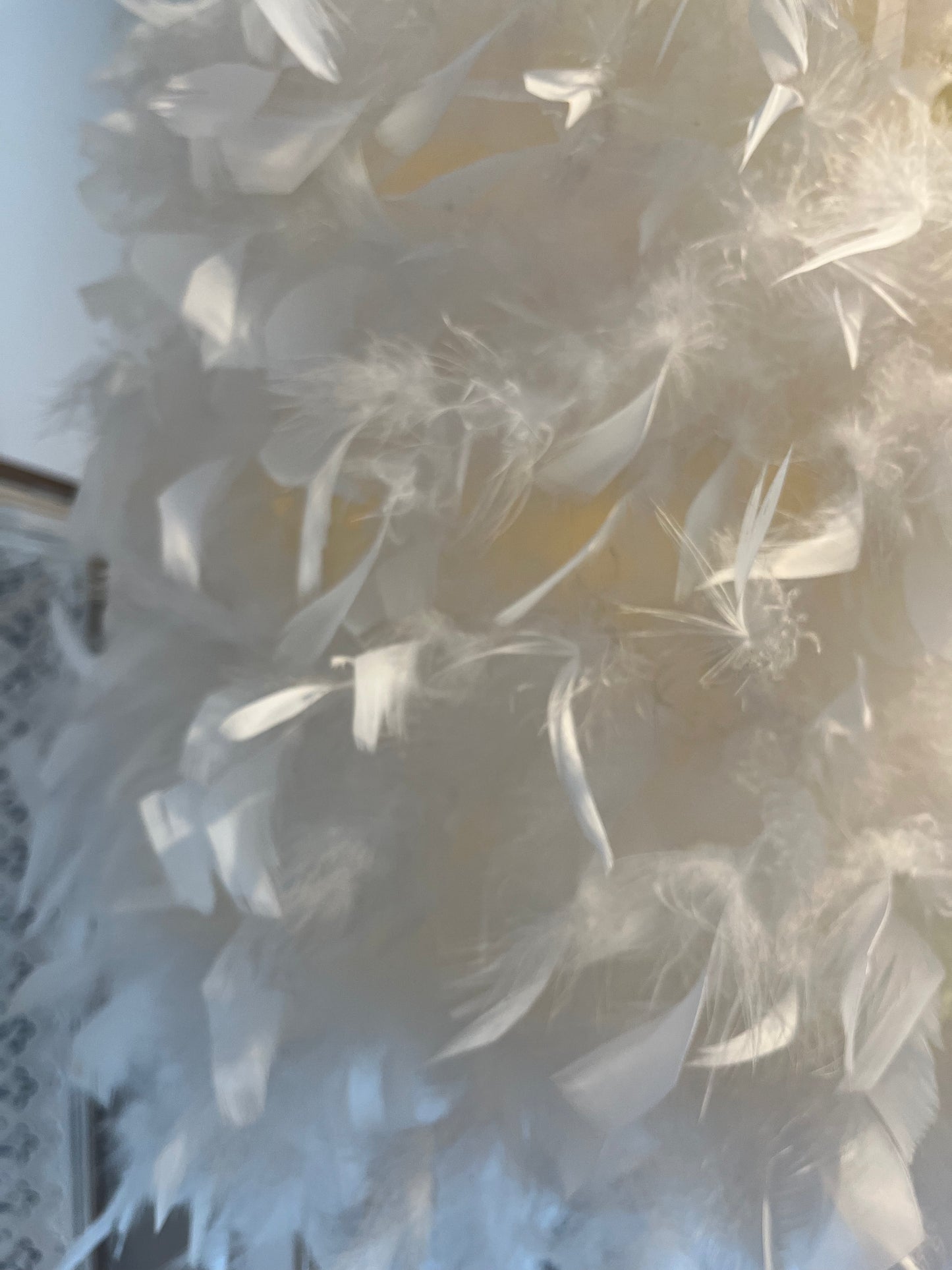 Elegant Feather Floor Lamp