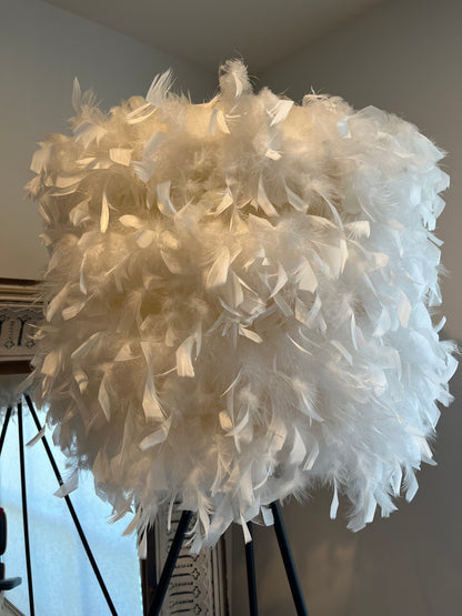 Elegant Feather Floor Lamp