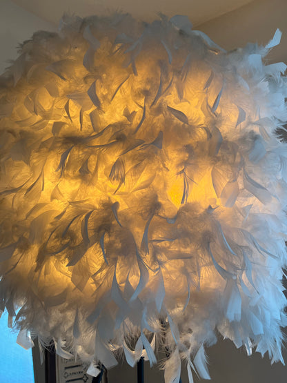 Elegant Feather Floor Lamp