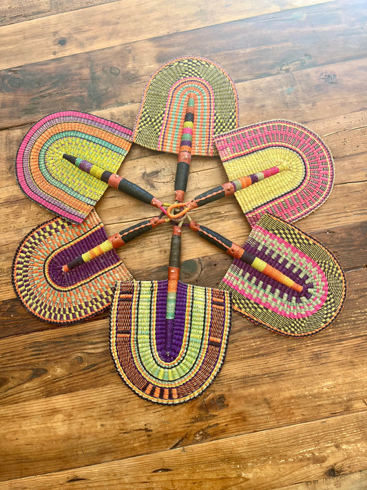 Beautiful Bolga Fans ( Set of 6 )