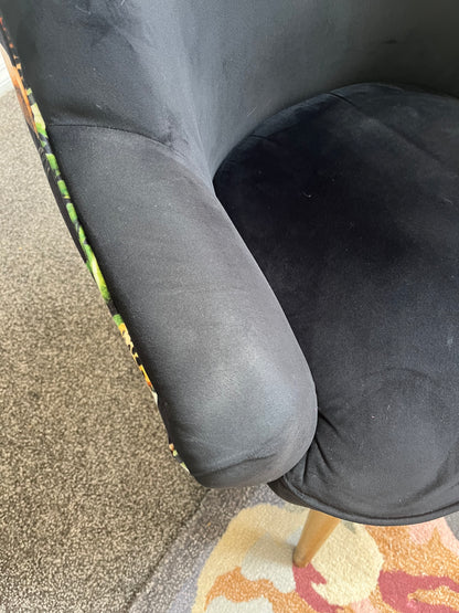 Statement Pair of Leopard Print Accent Chairs