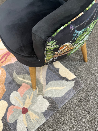 Statement Pair of Leopard Print Accent Chairs