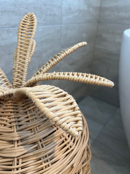Pineapple Storage Basket with Lid