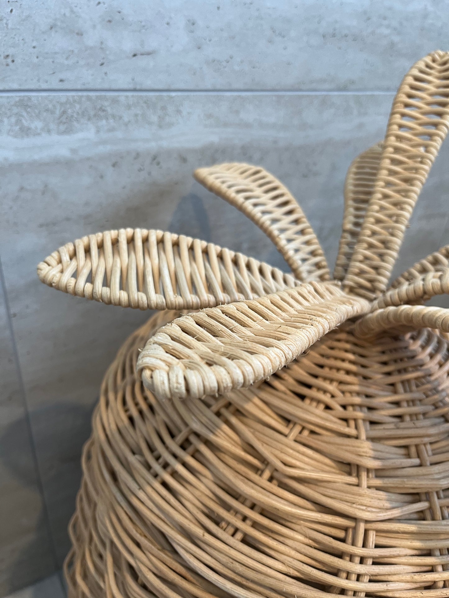Pineapple Storage Basket with Lid