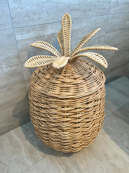 Pineapple Storage Basket with Lid