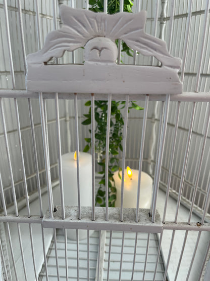 Lovely White Decorative Birdcage