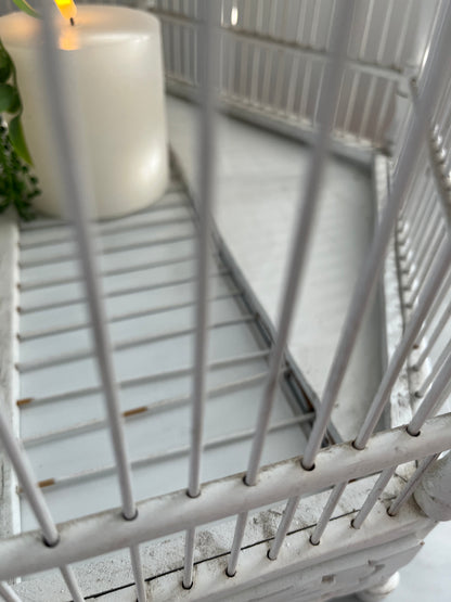 Lovely White Decorative Birdcage