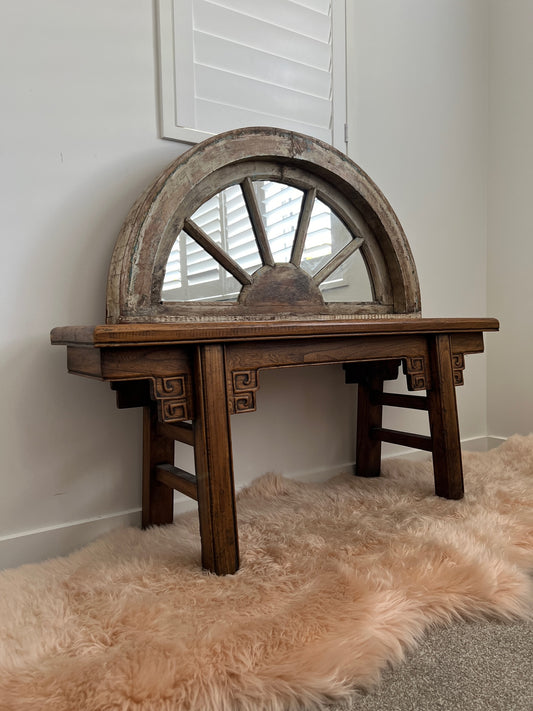 Antique Wooden Mirror Arch