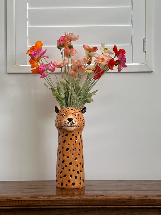 Funky Cheetah Vase