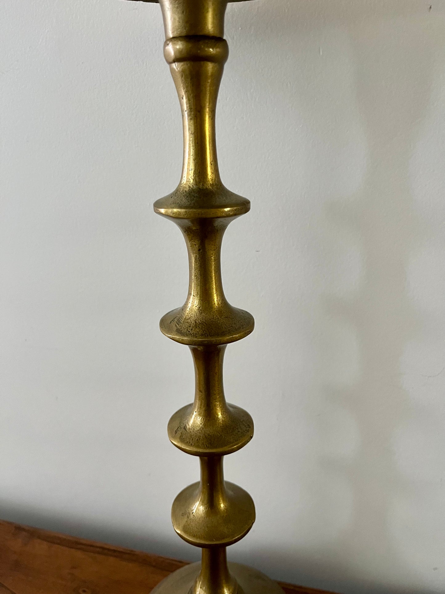 Ridged Pillar Candlesticks x 2