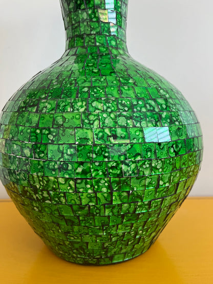 Gorgeous Green Mosaic Vase