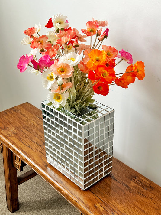 Gorgeous Mirror Tile Vase