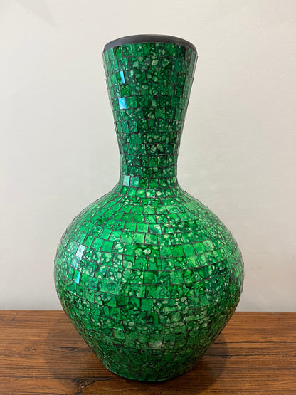Gorgeous Green Mosaic Vase