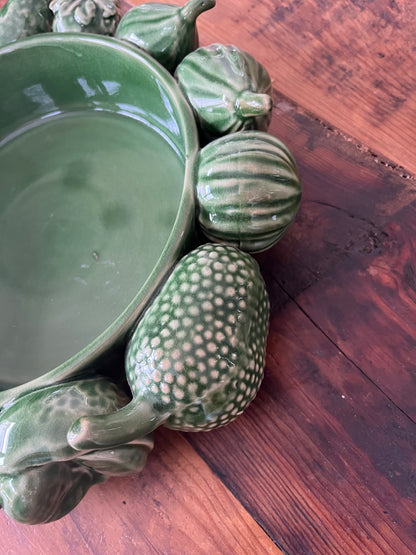 Green Ceramic Fruit Bowl