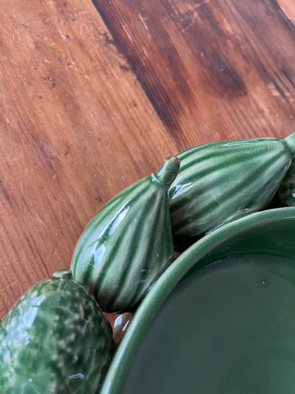 Green Ceramic Fruit Bowl