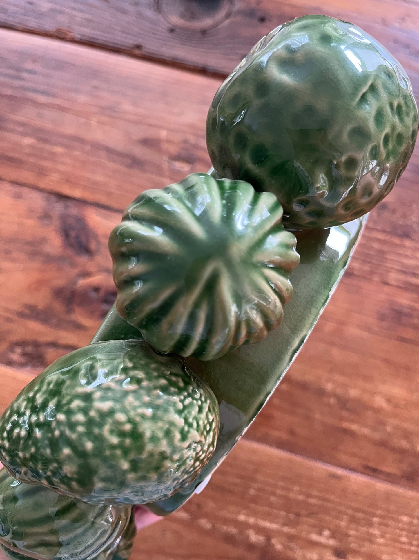 Green Ceramic Fruit Bowl