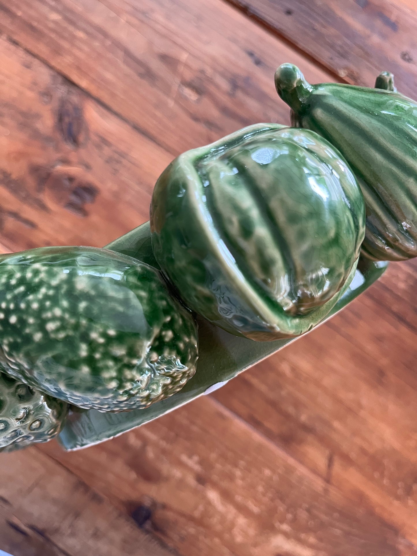 Green Ceramic Fruit Bowl