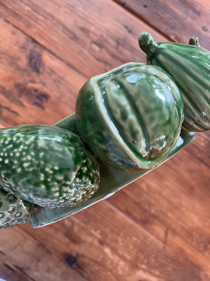 Green Ceramic Fruit Bowl