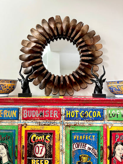 Striking Sculptural Wall Mirror