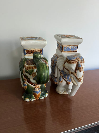 Cute Ceramic Elephant Pair