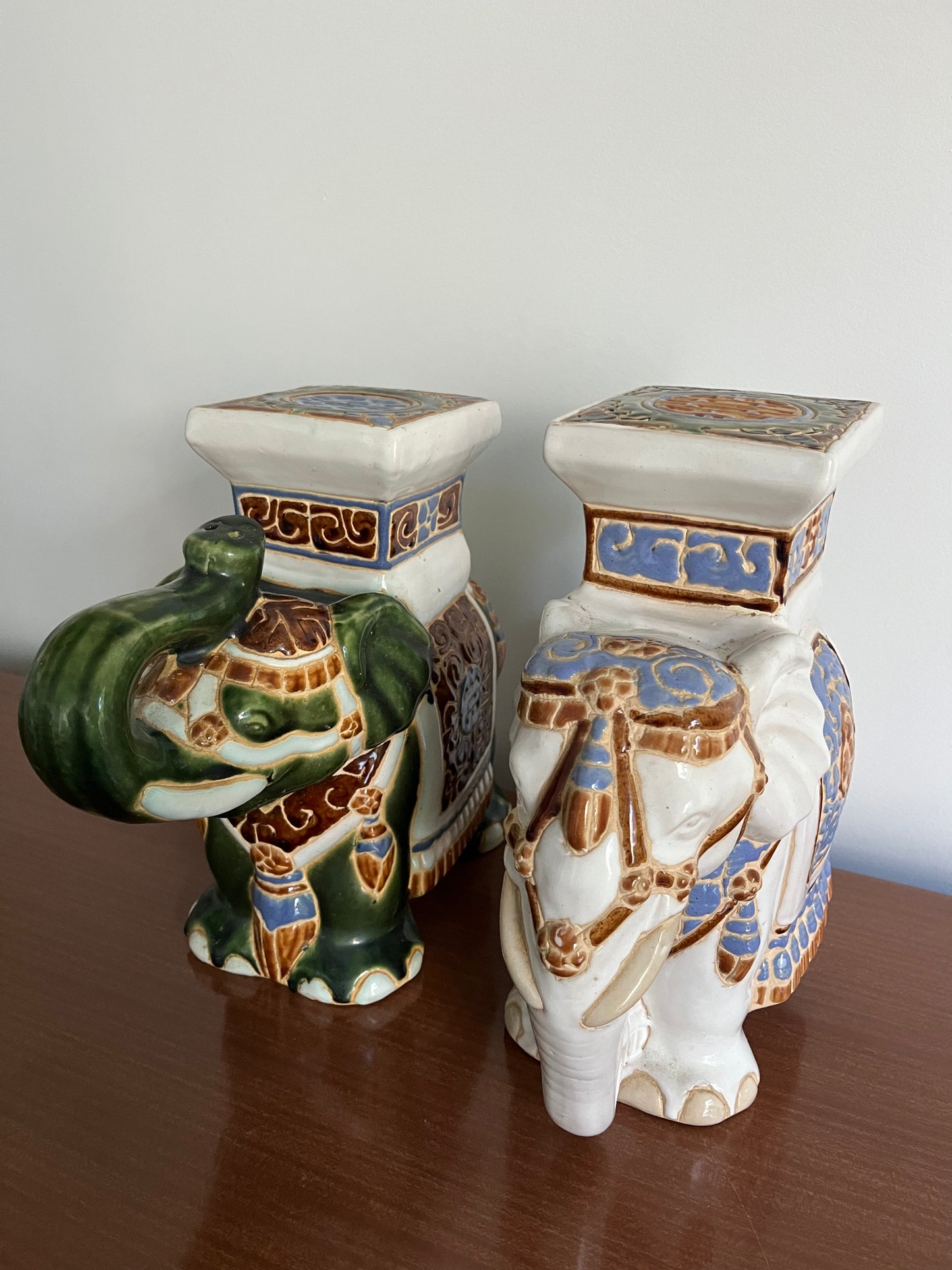 Cute Ceramic Elephant Pair