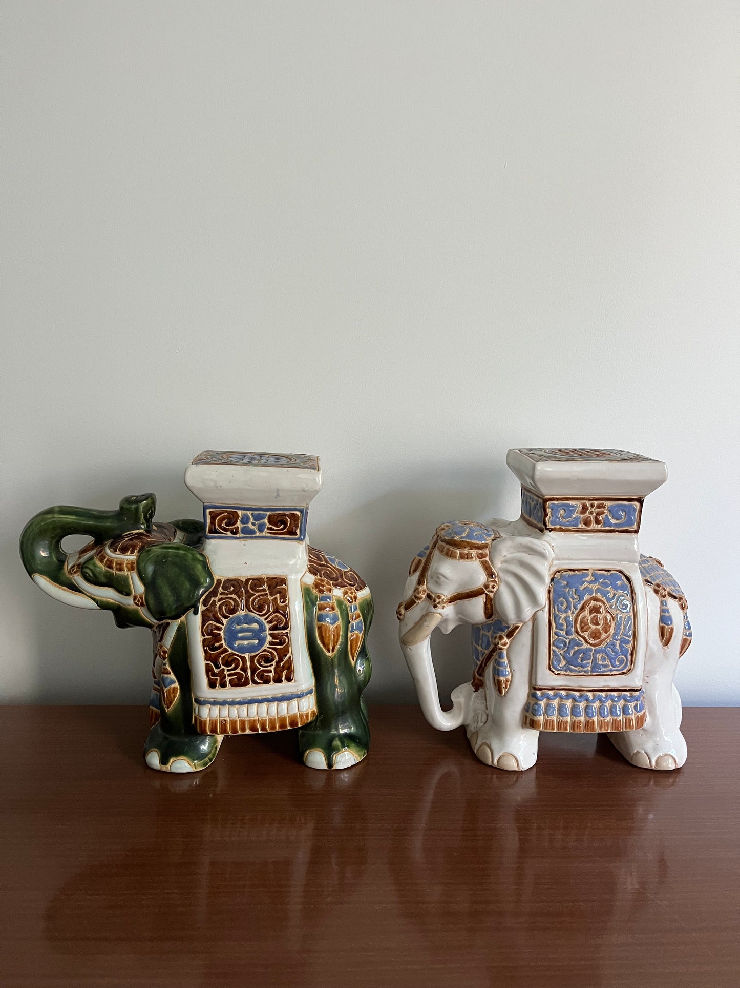 Cute Ceramic Elephant Pair